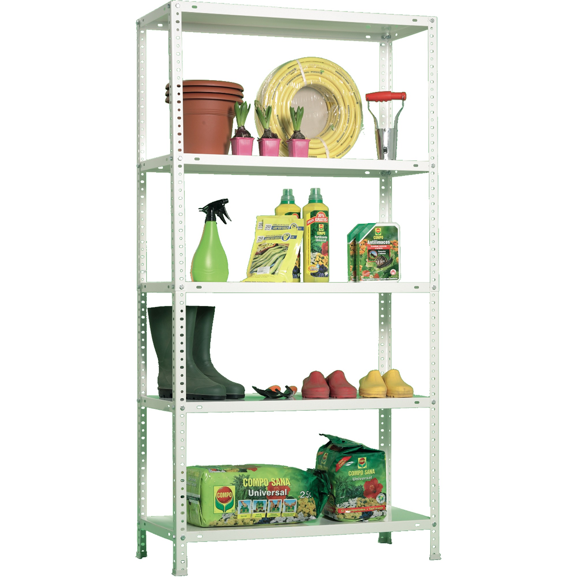ESTANTERIA METALICA ADVANTAGE MINI 5/300 BLANCO - 5