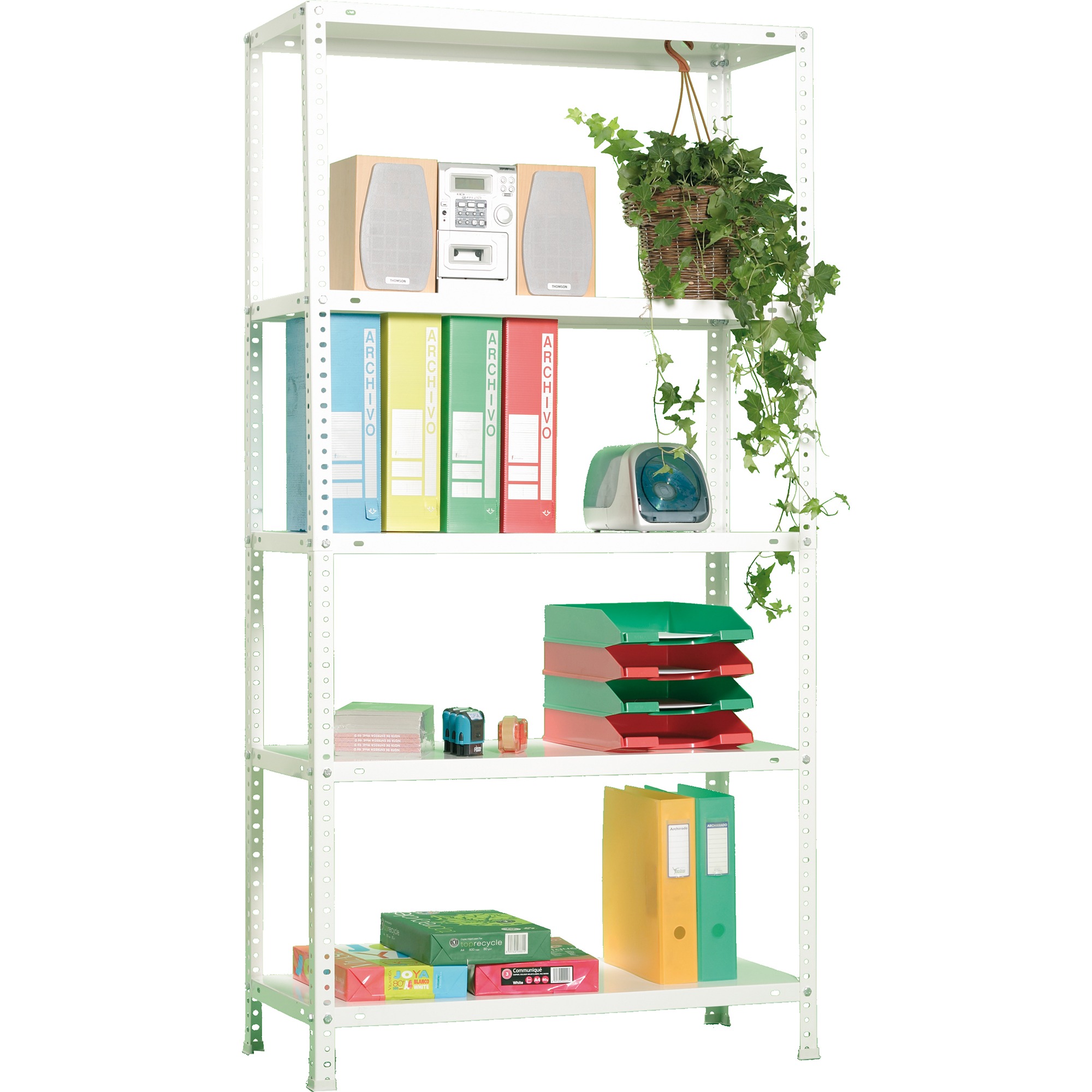 ESTANTERIA METALICA ADVANTAGE MINI 5/300 BLANCO - 6