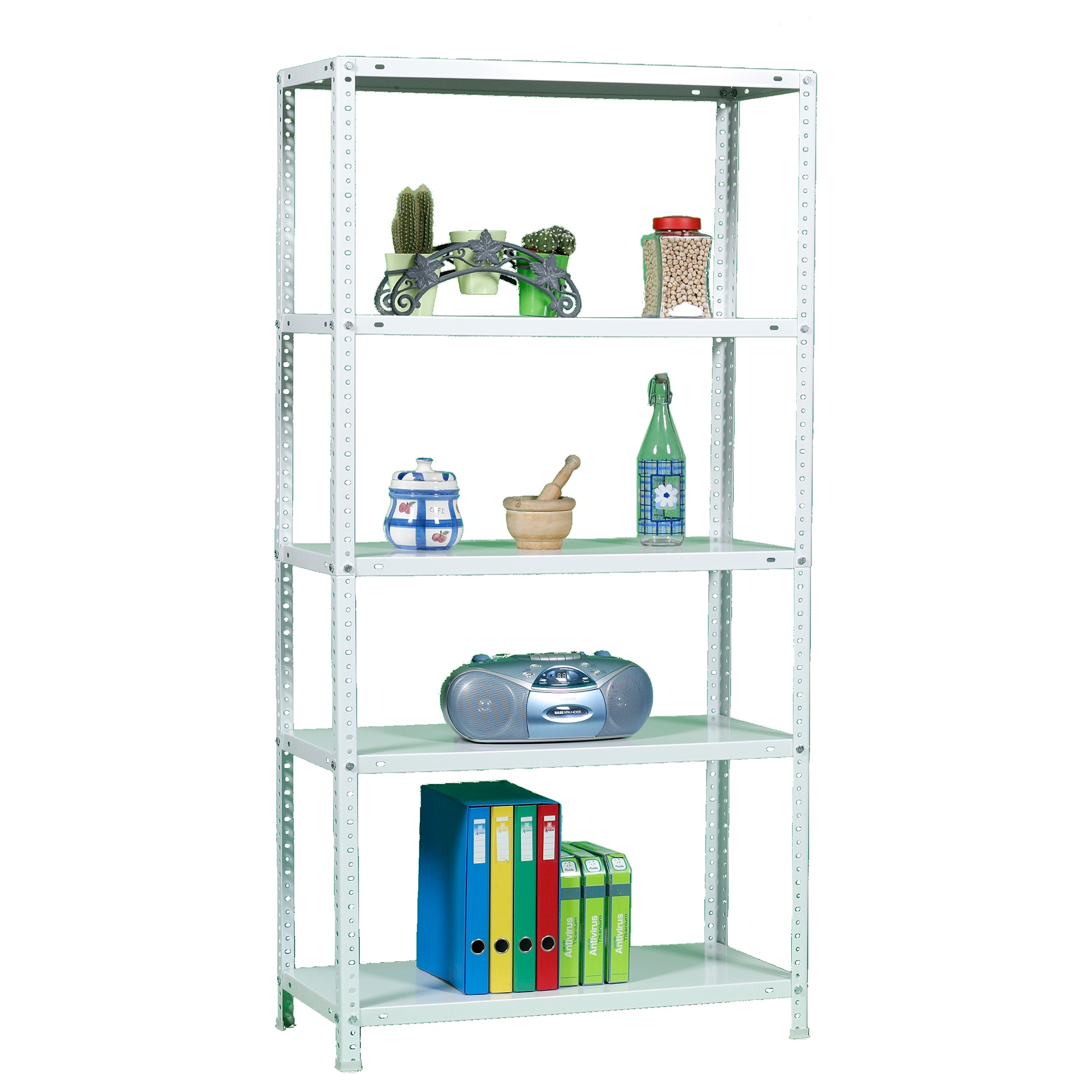 ESTANTERIA METALICA ADVANTAGE MINI 5/300 BLANCO - 7