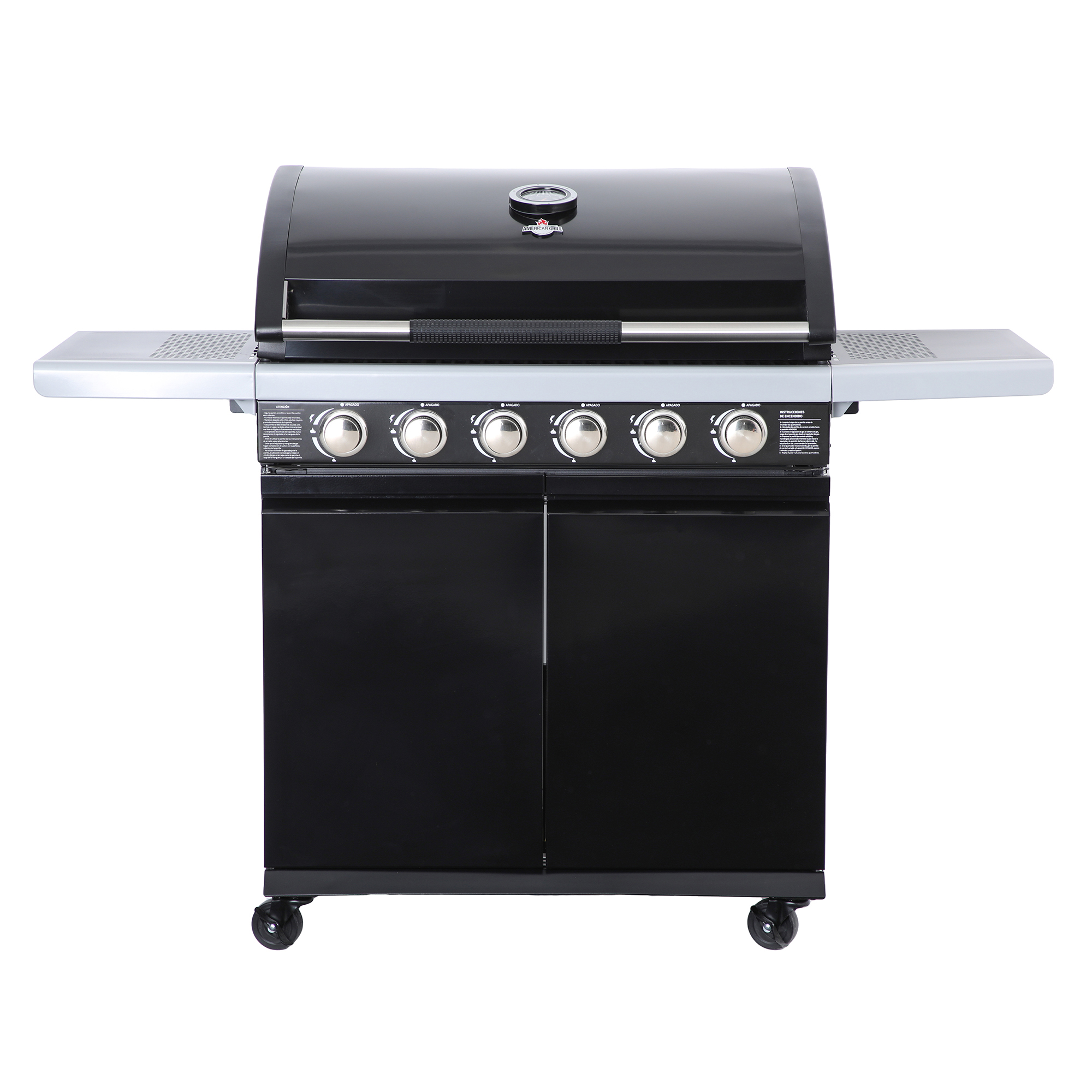 PARRILLA A GAS 6 QUEMADORES TEXAS BLACK - 1