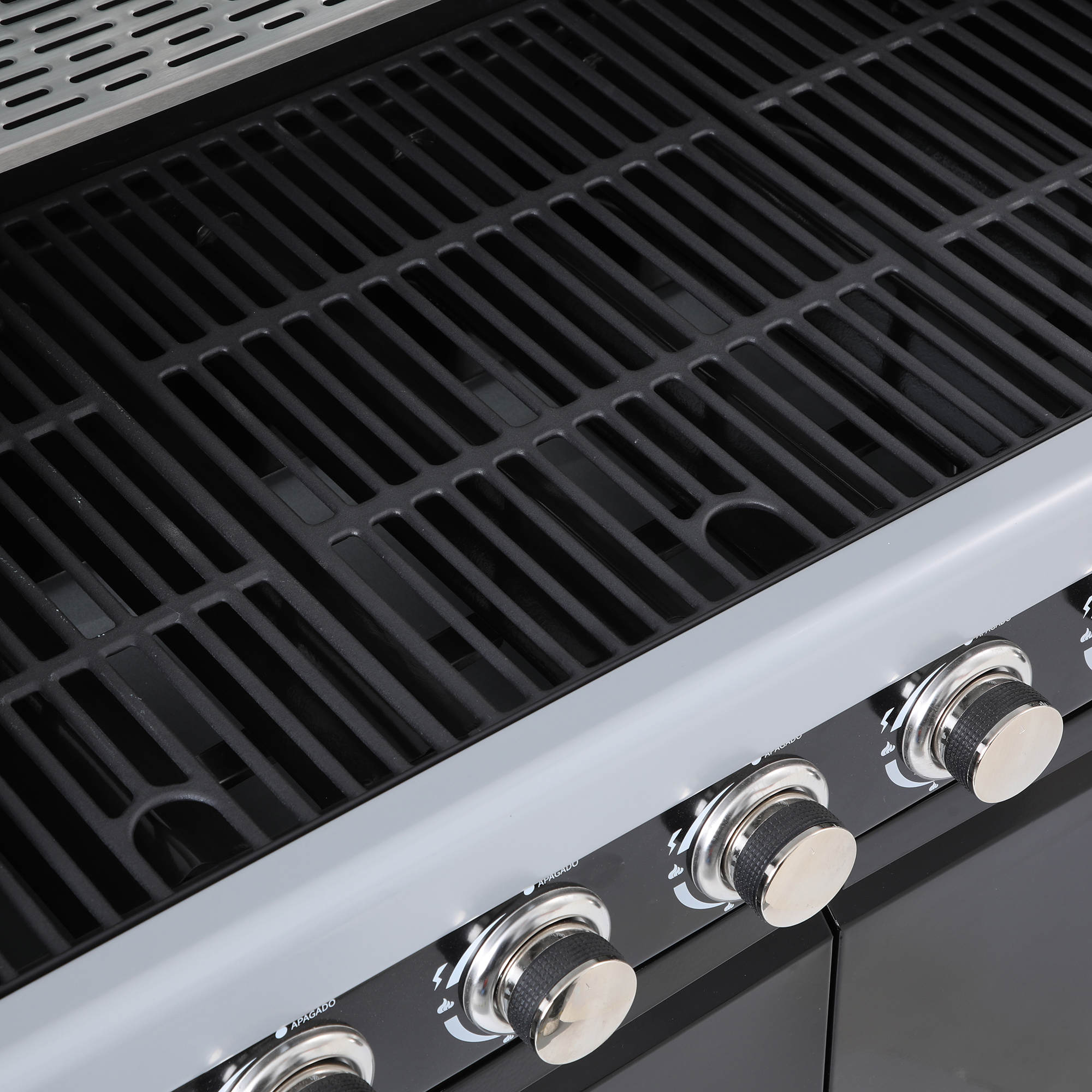PARRILLA A GAS 6 QUEMADORES TEXAS BLACK - 6