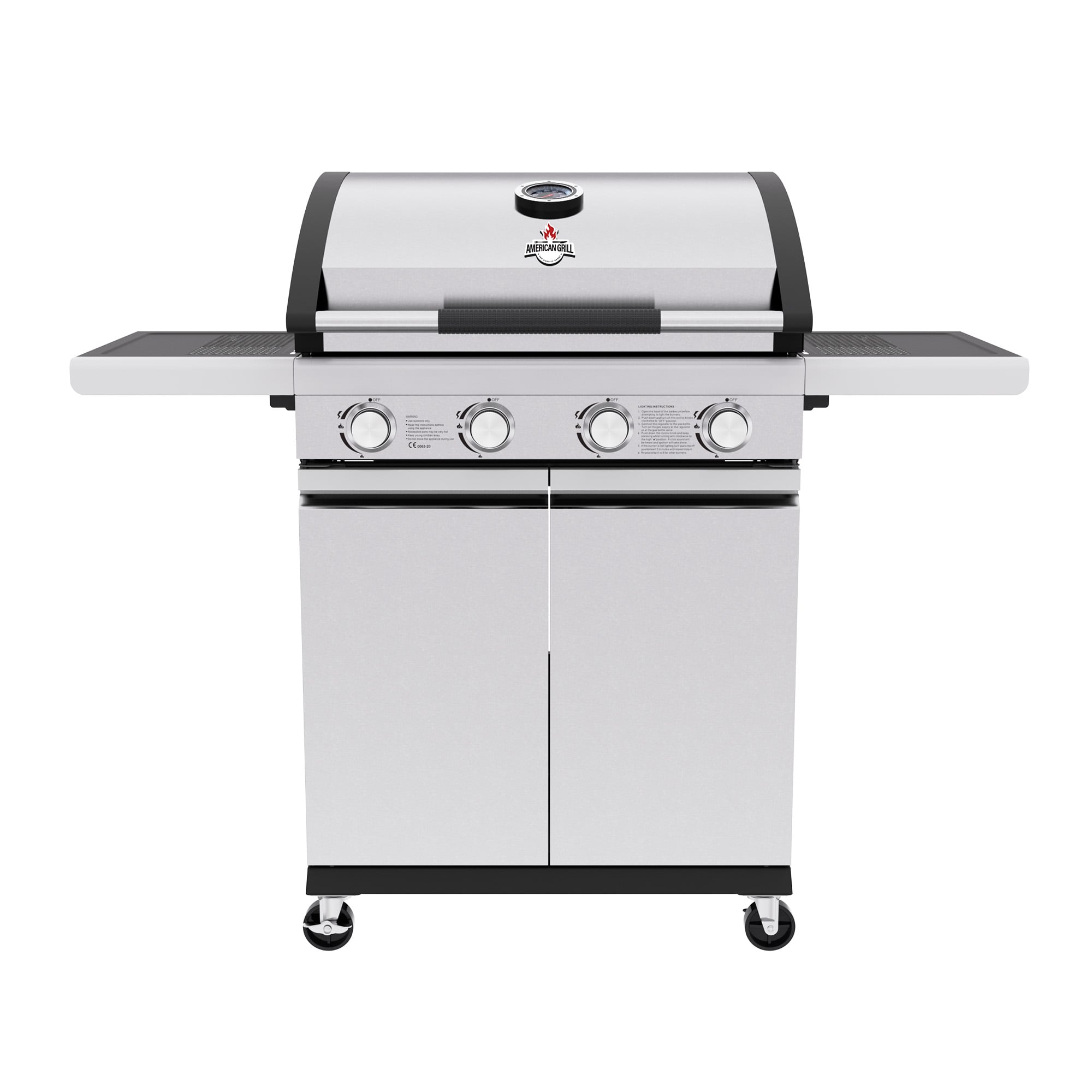 PARRILLA A GAS 4 QUEMADORES NEW YORK INOX - 1