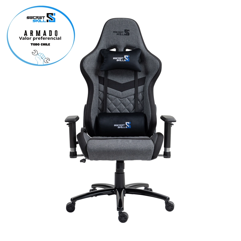 SILLA GAMER SPY GRIS/NEGRO - 4