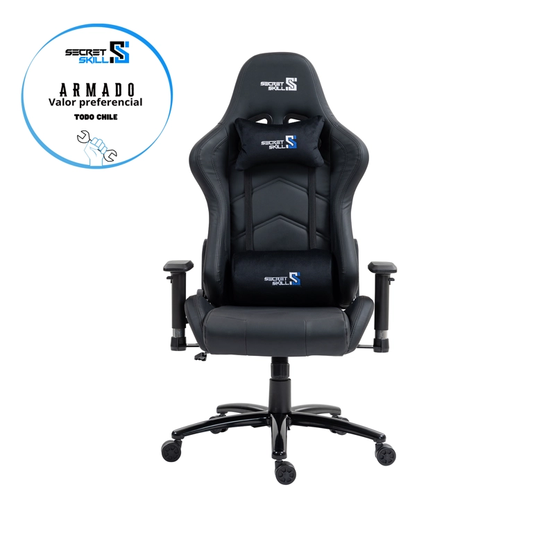 SILLA GAMER BLACK PANTHER NEGRO/NEGRO - 4