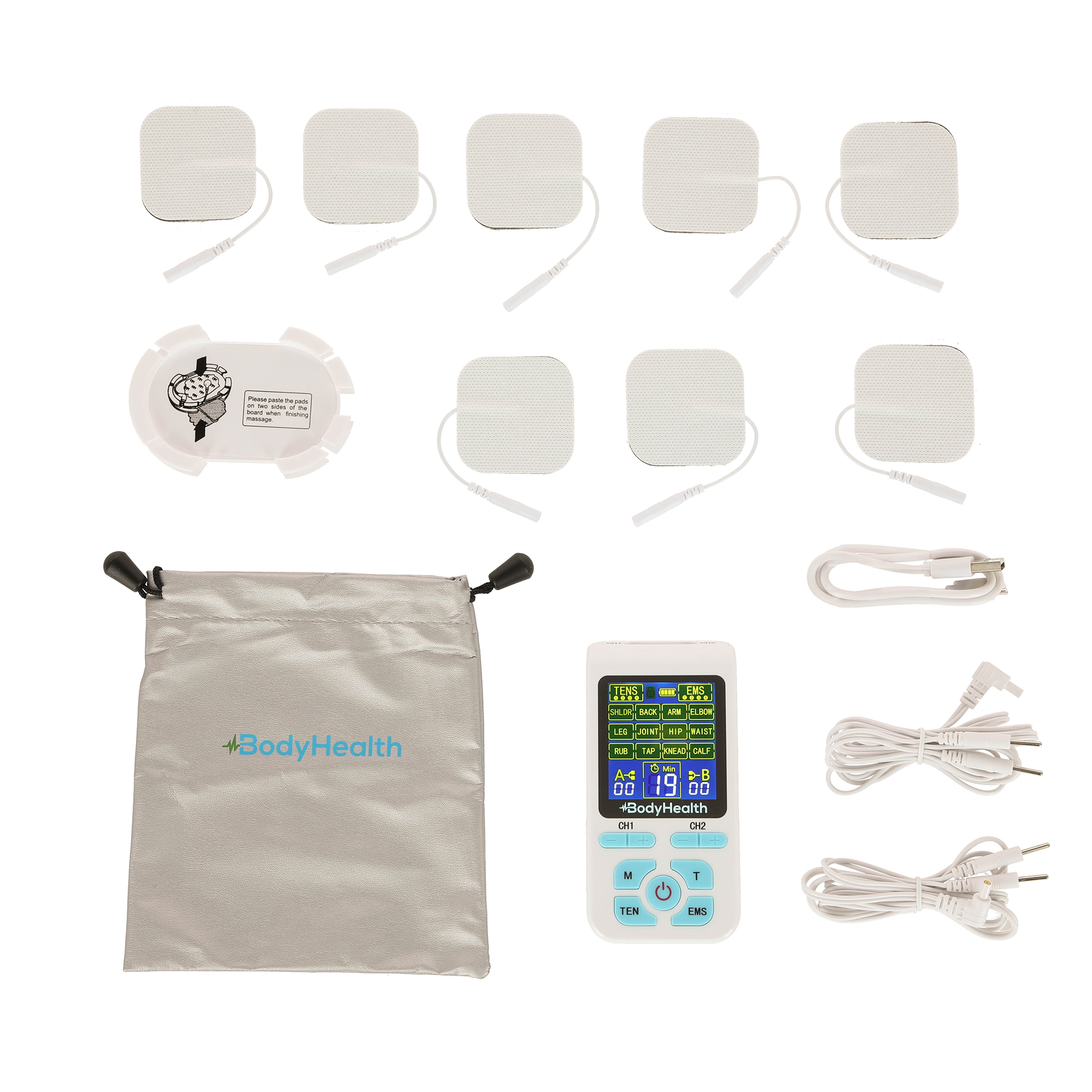 ELECTRO ESTIMULADOR BODYHEALTH RECARGABLE NOPAIN PRO MEDICAL - 3
