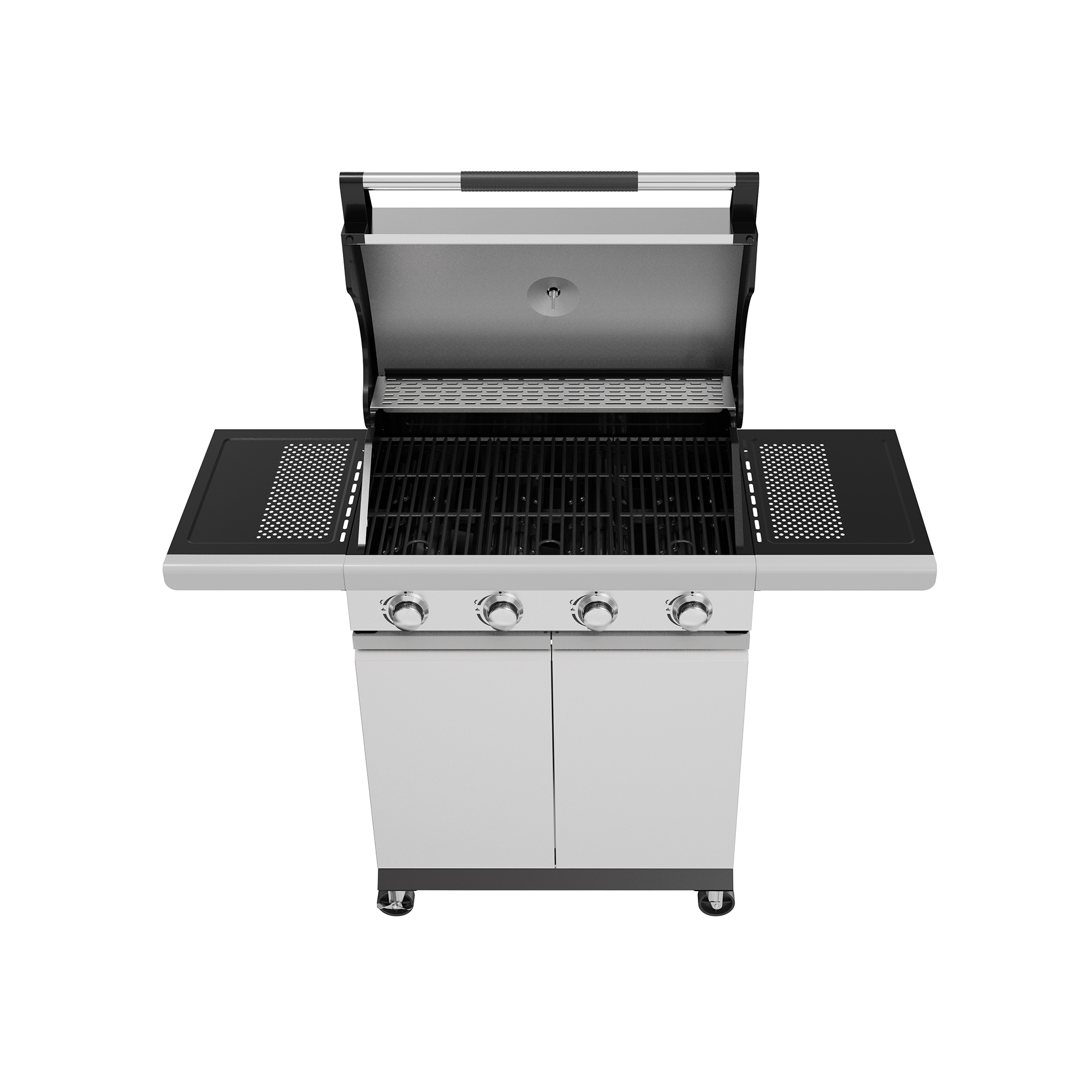 SET PARRILLA A GAS 4 QUEMADORES NEW YORK INOX + FUNDA - 6