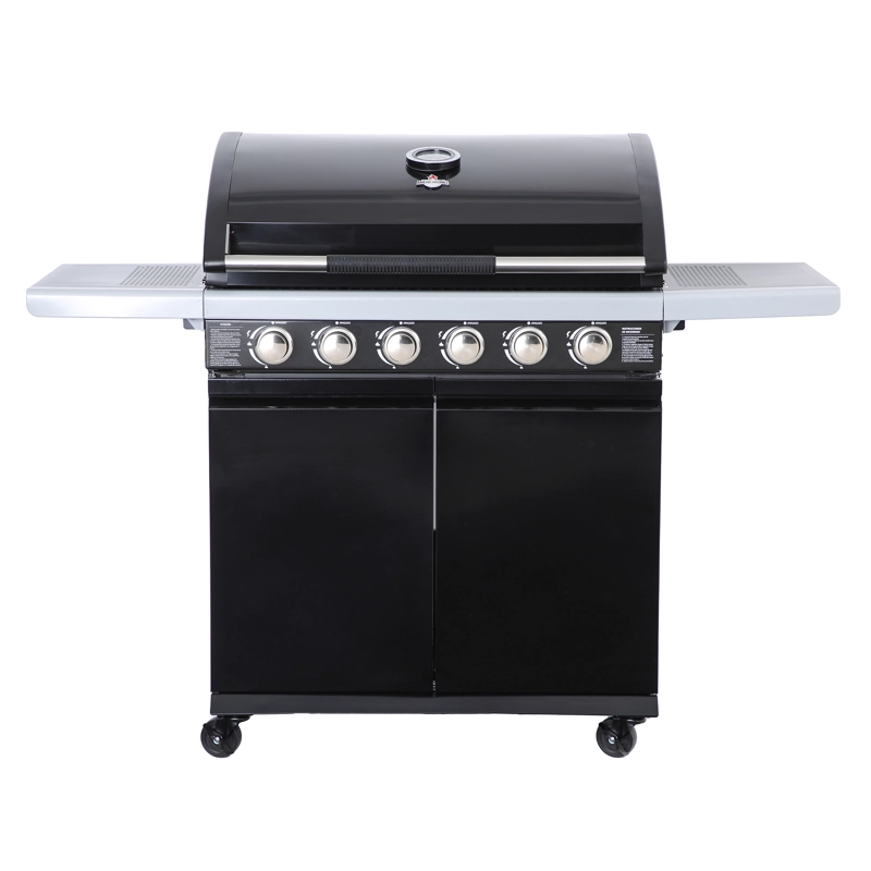 SET PARRILLA A GAS 6 QUEMADORES TEXAS BLACK + FUNDA XL - 4