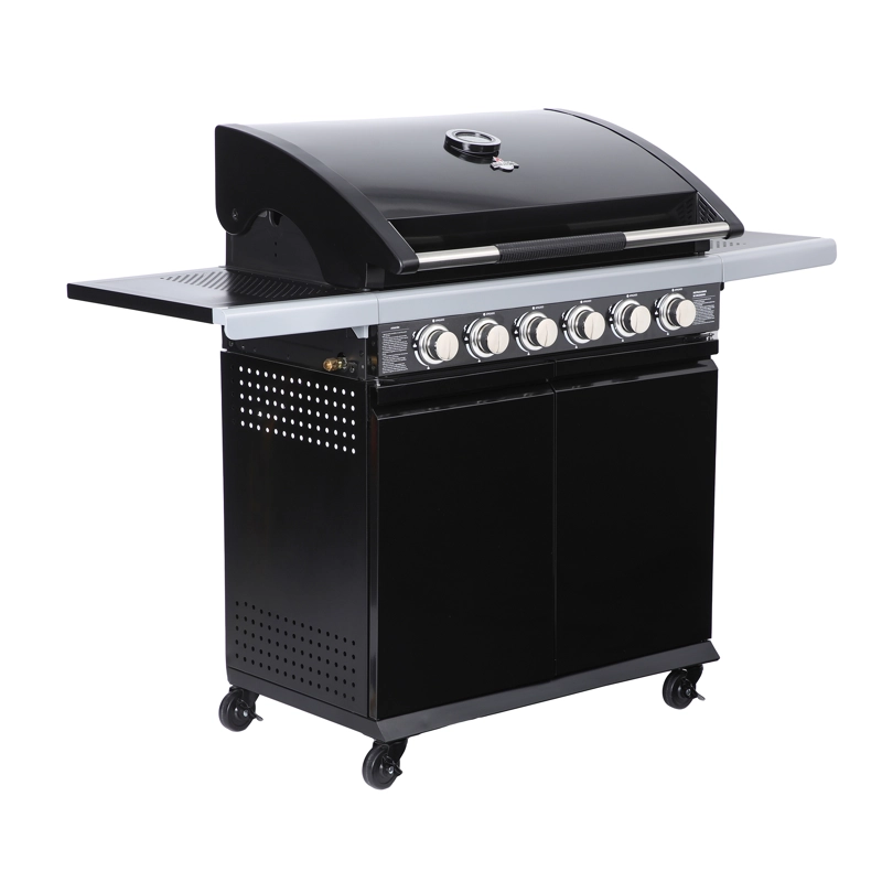 SET PARRILLA A GAS 6 QUEMADORES TEXAS BLACK + FUNDA XL - 5