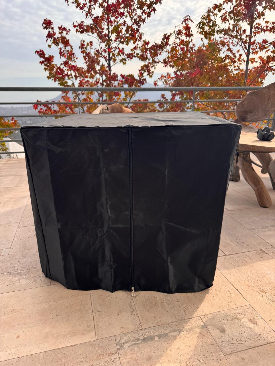 FUNDA MESA DE FUEGO TERRAZA QUARE NEGRA - 4