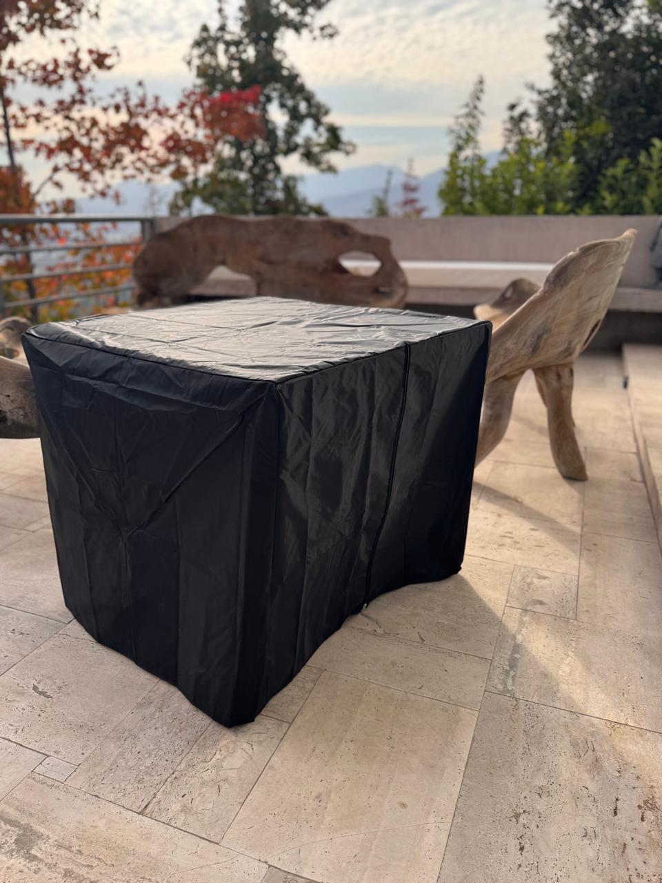 FUNDA MESA DE FUEGO TERRAZA QUARE NEGRA - 6