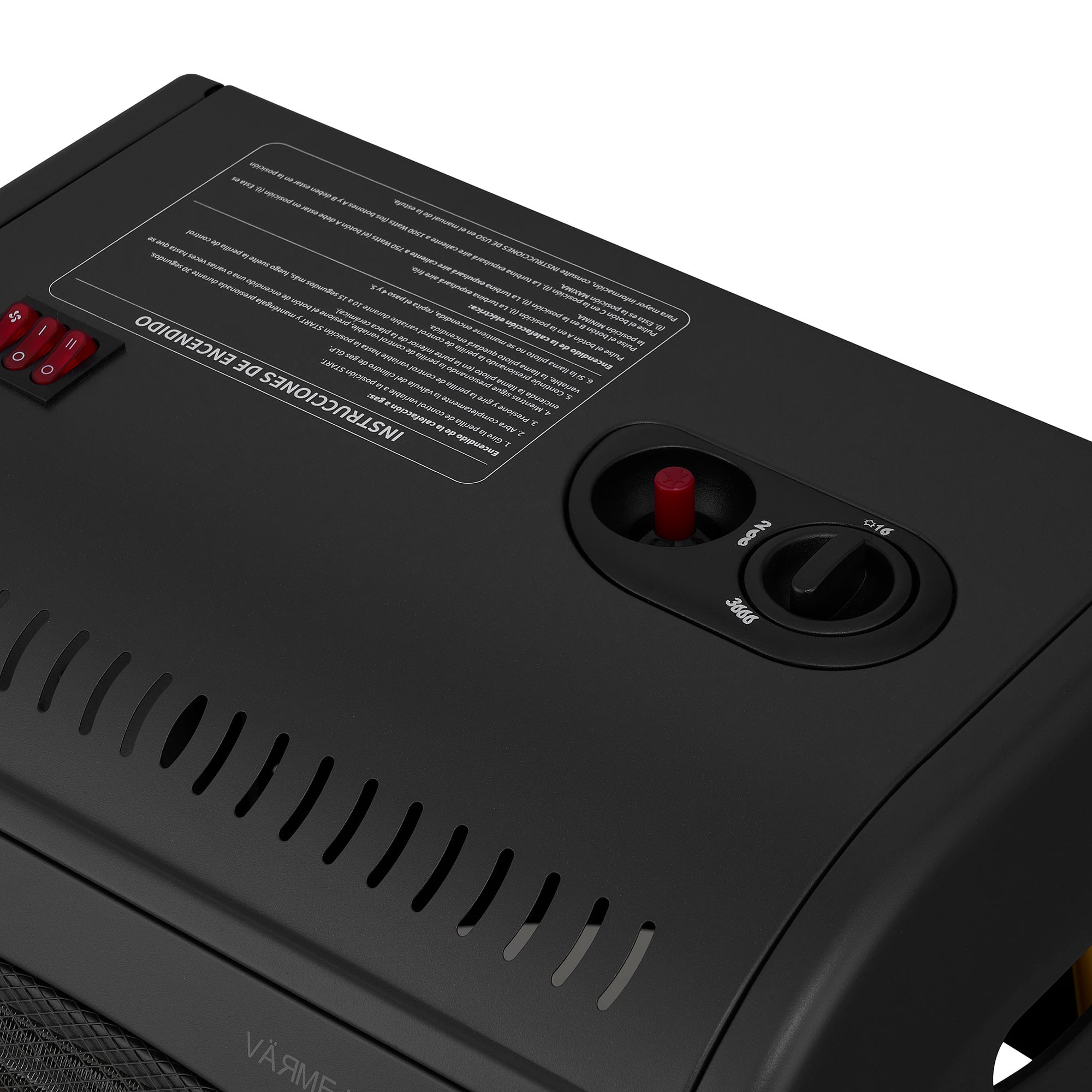 ESTUFA A GAS HIBRIDA 15 KG 4,2KW 1500W VARME HYBRID BLACK KLYMA - 7
