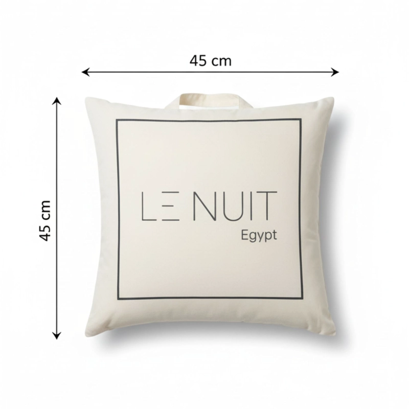 ALMOHADA 350 GRAMOS ALGODON EGIPCIO 45X45 CM BLANCO - 2