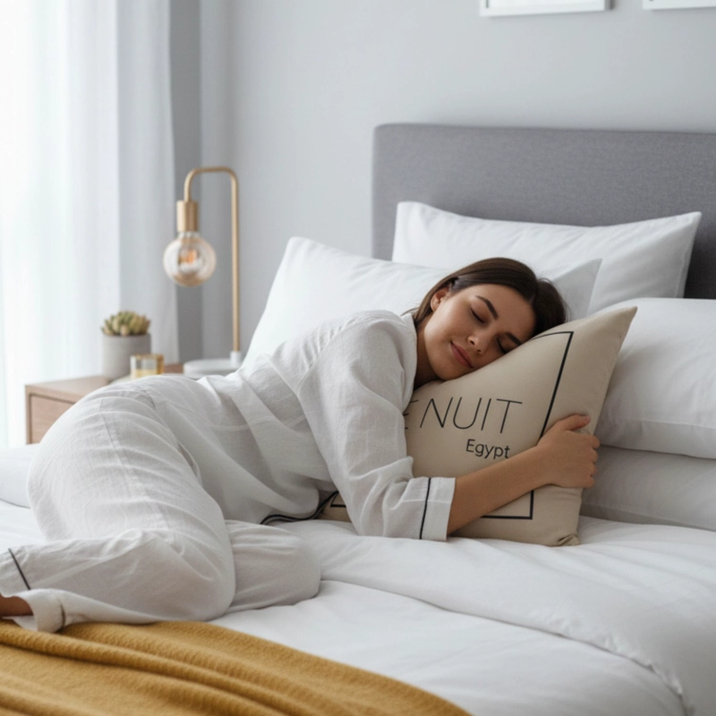 ALMOHADA 350 GRAMOS ALGODON EGIPCIO 45X45 CM BLANCO - 4