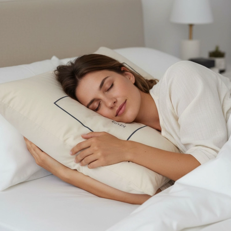 ALMOHADA 1200 GRAMOS ALGODON EGIPCIO 50X90 CM BLANCO - 3