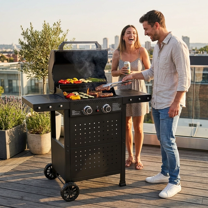 PARRILLA GAS VERMONT 2B BLACK - 7