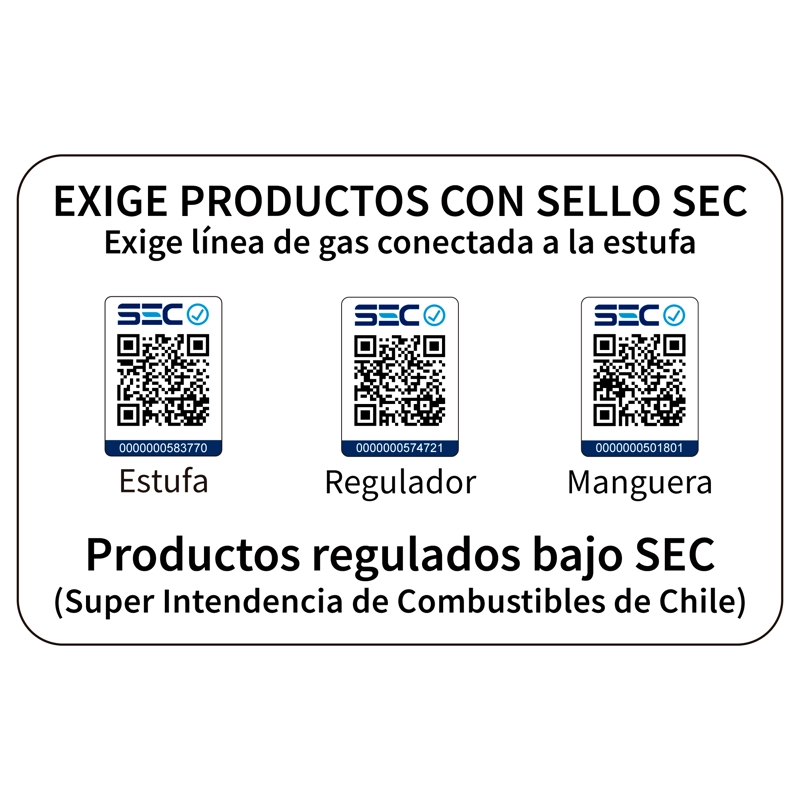 Estufa a Gas Interior 5 Kg 2,8 Kw VARME  Blue - 10