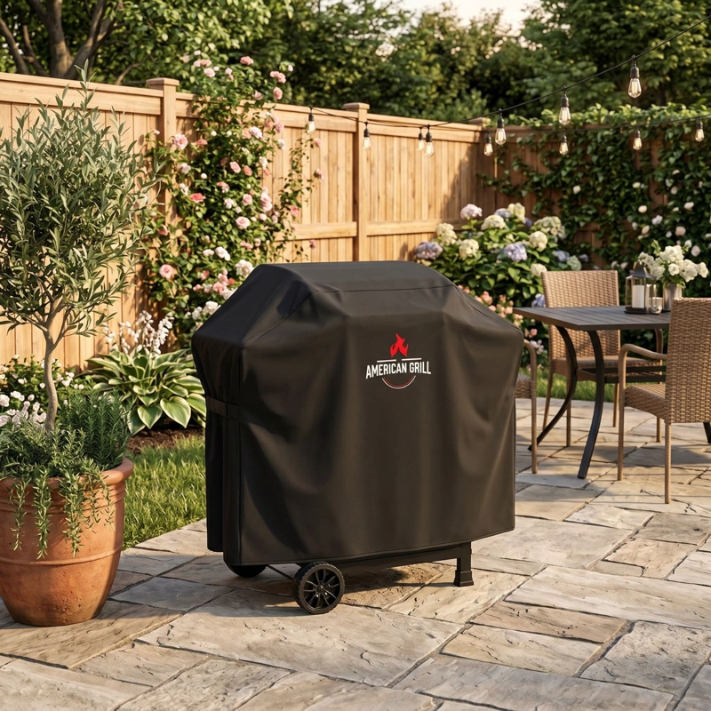 SET PARRILLA GAS 2 QUEMADORES VERMONT BLACK + FUNDA XXS - 9