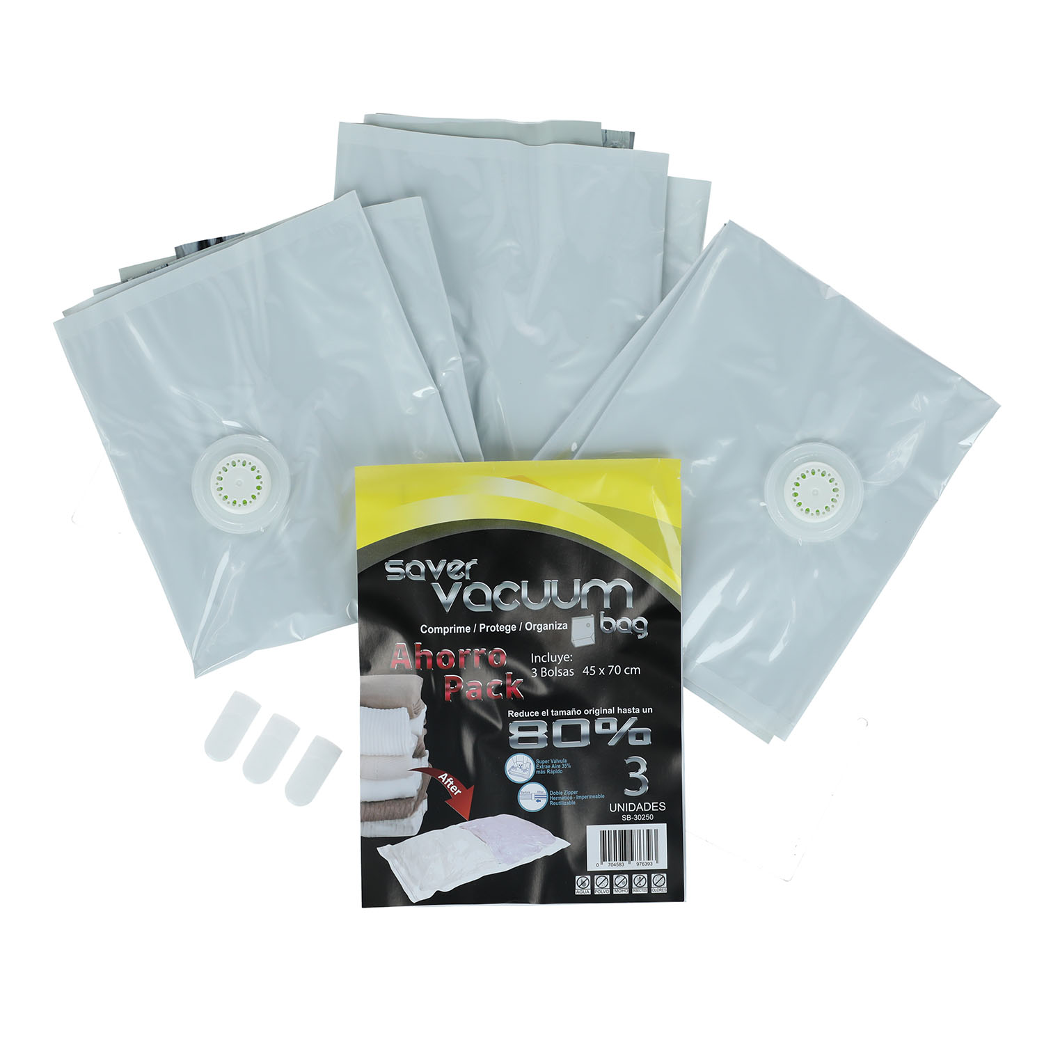 PACK AHORRO 9 BOLSAS AHORRA ESPACIO SVB 45 X 70 CM - 2