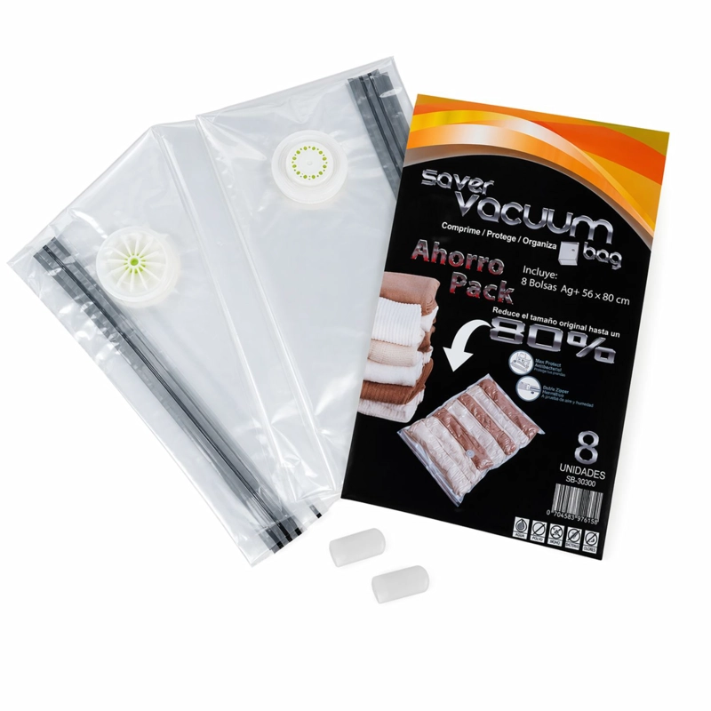 PACK AHORRO 8 BOLSAS AHORRA ESPACIO SVB AG+ 56 X 80 CM - 1