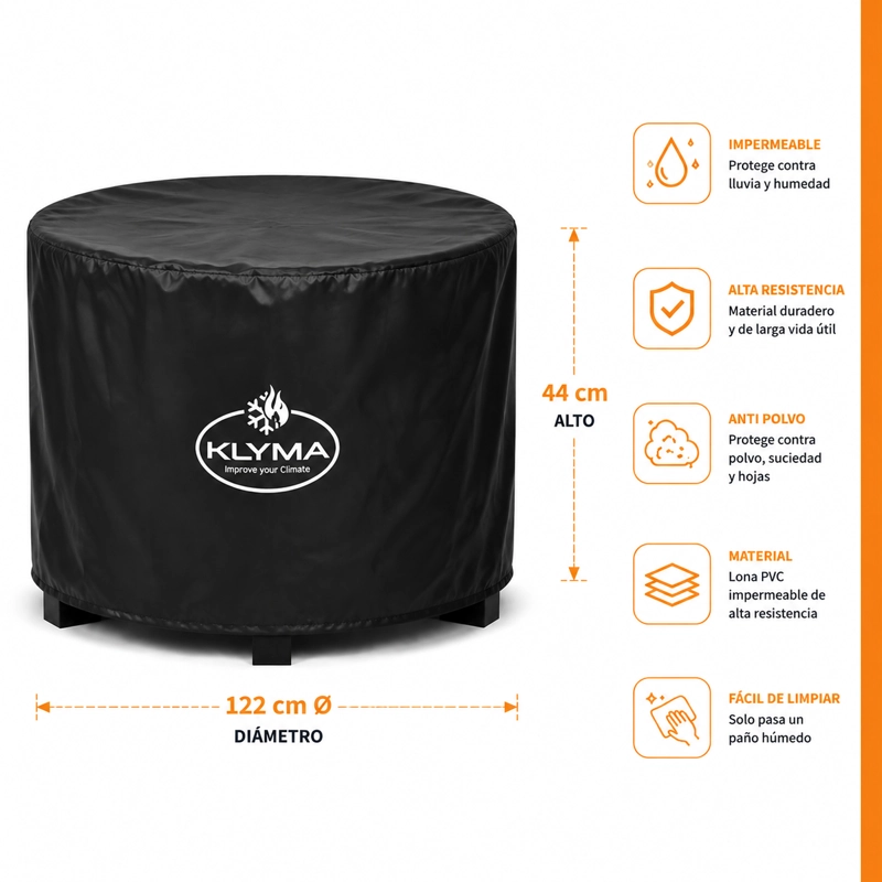 FUNDA FOGON BRASERO PATAGON SIN HUMO 65 CM - 2