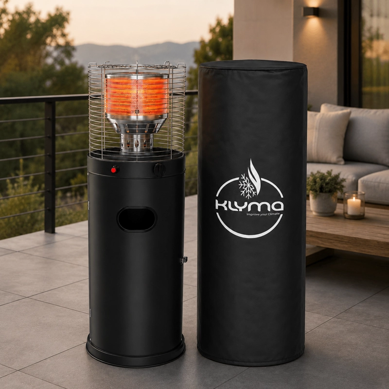 ESTUFA A GAS EXTERIOR CILDRO LW  BLACK  E106  + FUNDA - 5