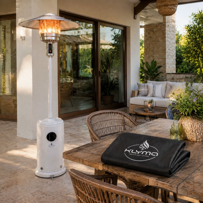 ESTUFA A GAS EXTERIOR SETAX WHITE + FUNDA - 5
