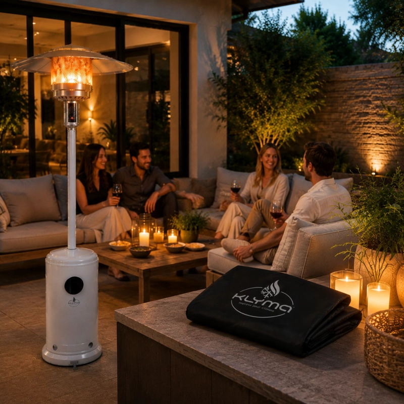 ESTUFA A GAS EXTERIOR SETAX WHITE + FUNDA - 6