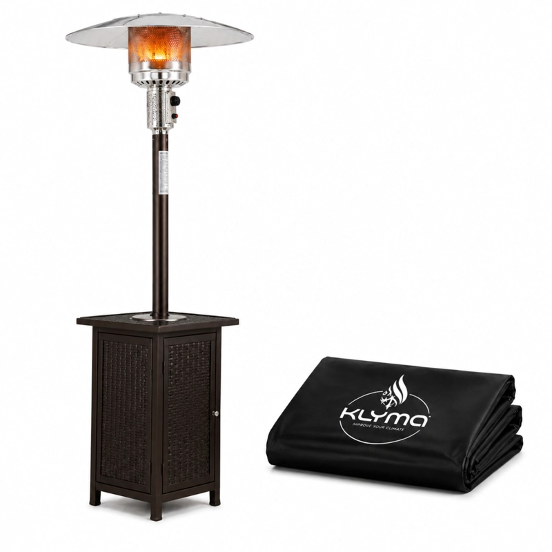 ESTUFA A GAS EXTERIOR SETAX RATTAN + FUNDA