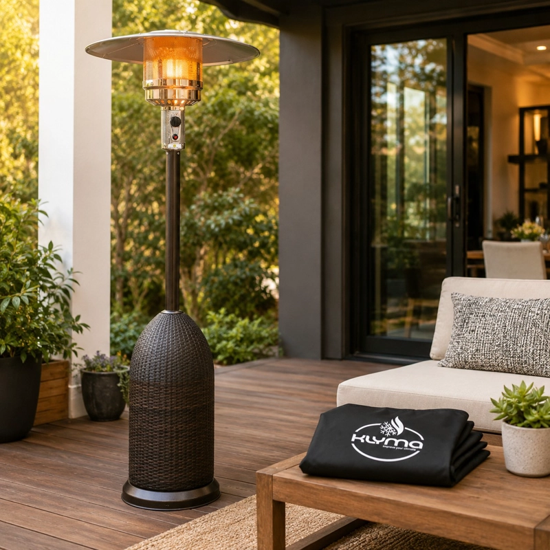 ESTUFA A GAS EXTERIOR SETAX RATTAN BLT + FUNDA - 5