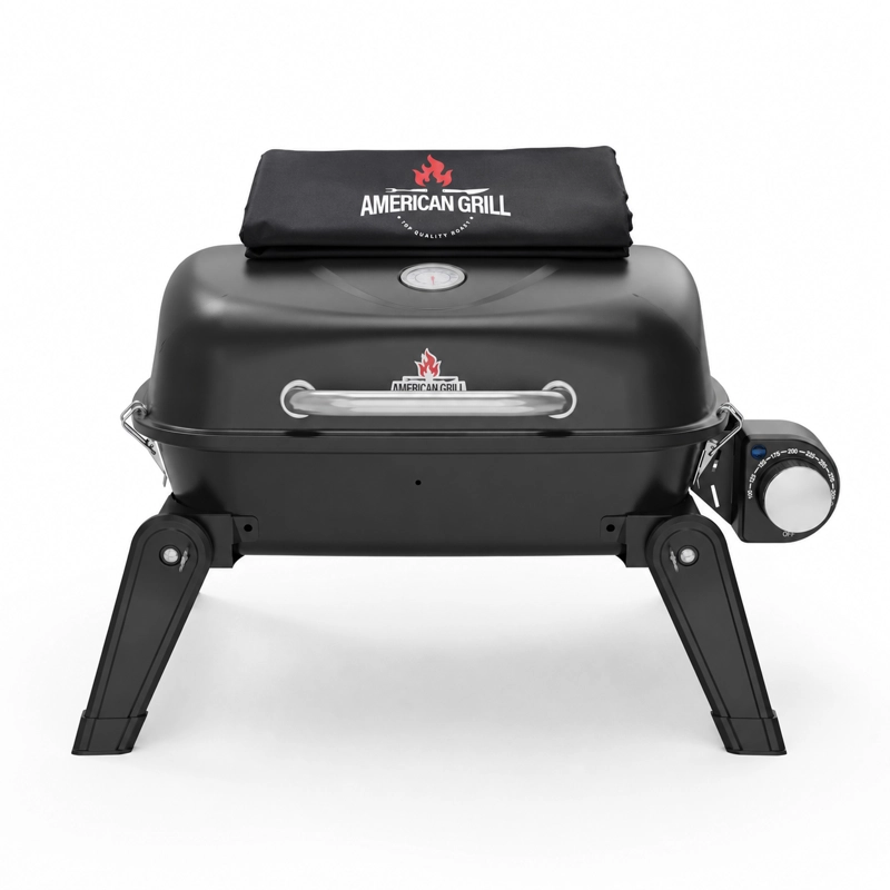 PARRILLA EXTERIOR -INTERIOR ELE CTRICA E1B ASPEN BLACK + FUNDA EXS - 4