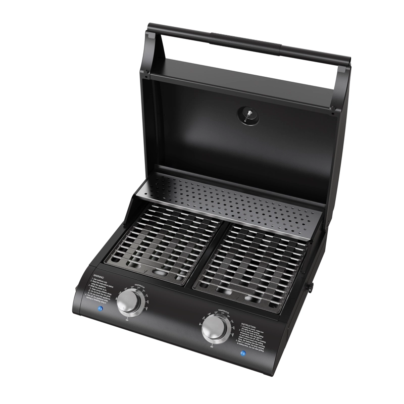 PARRILLA EXTERIOR ELE CTRICA E2B BOSTON BLACK + FUNDA EXS - 3