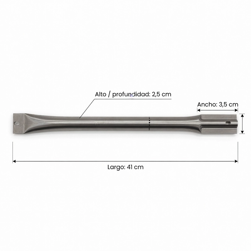 QUEMADOR TUBULAR UNIVERSAL 41 X 3,5 X 2,5 CM AMERICAN GRILL - 3