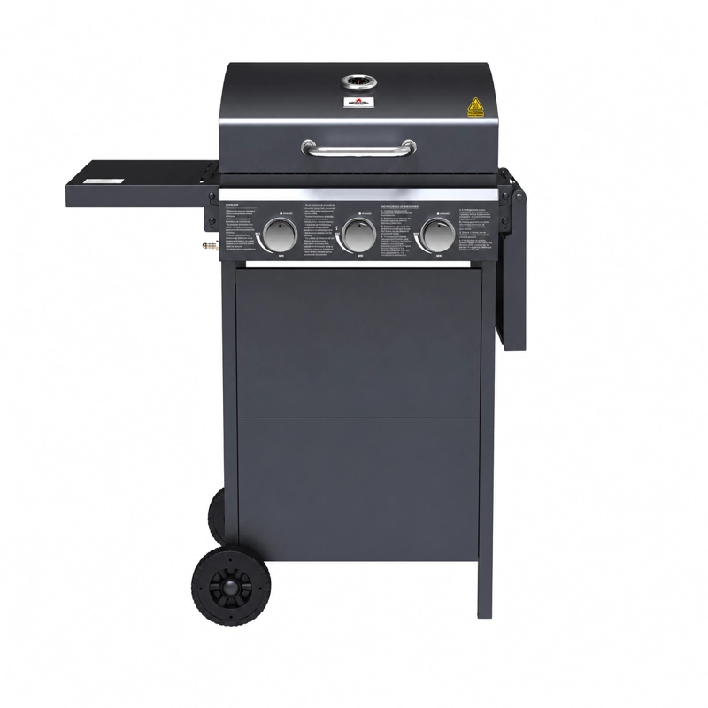 PARRILLA A GAS PHOENIX 3B BLACK + FUNDA XS - 5