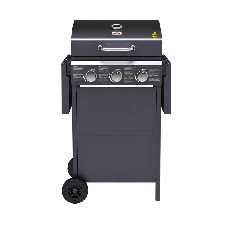 PARRILLA A GAS PHOENIX 3B BLACK + FUNDA XS - 6