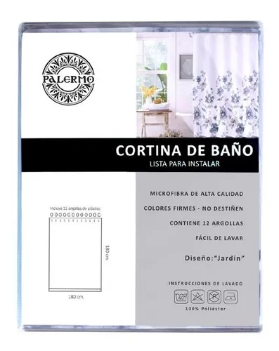 CORTINA DE BAÑO JARDIN - S0362J - 1