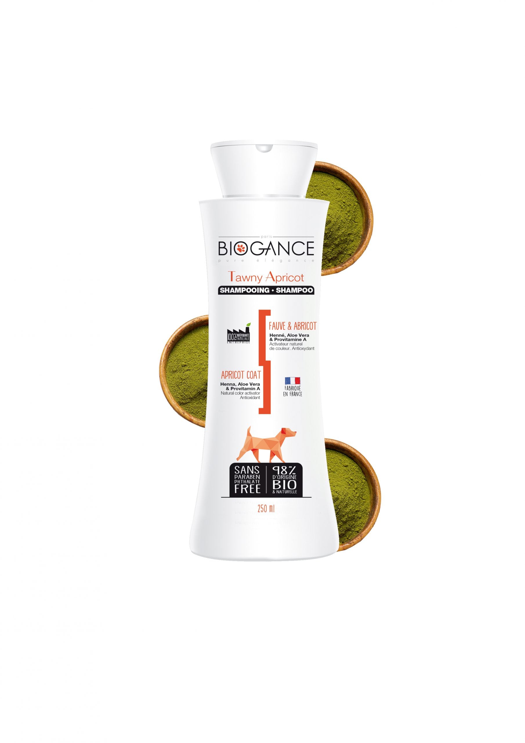 SHAMPOO PERROS BIOGANCE TAWNY APRICOT 250 ML - 1