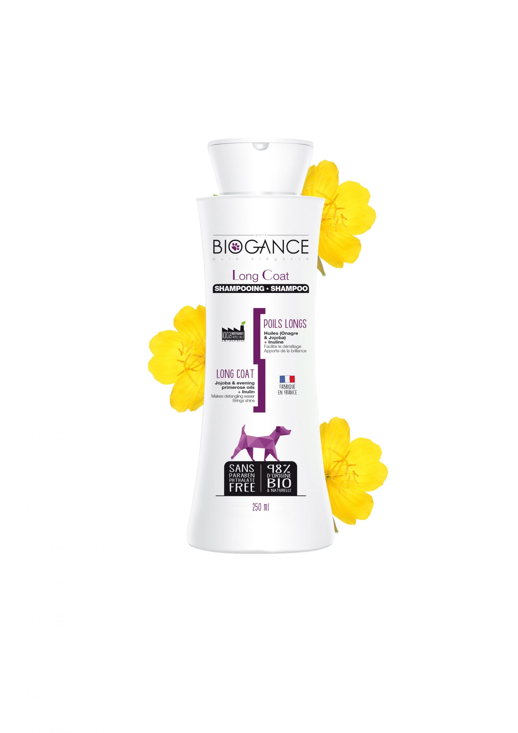 SHAMPOO PERROS BIOGANCE LONG COAT 250 ML - 1