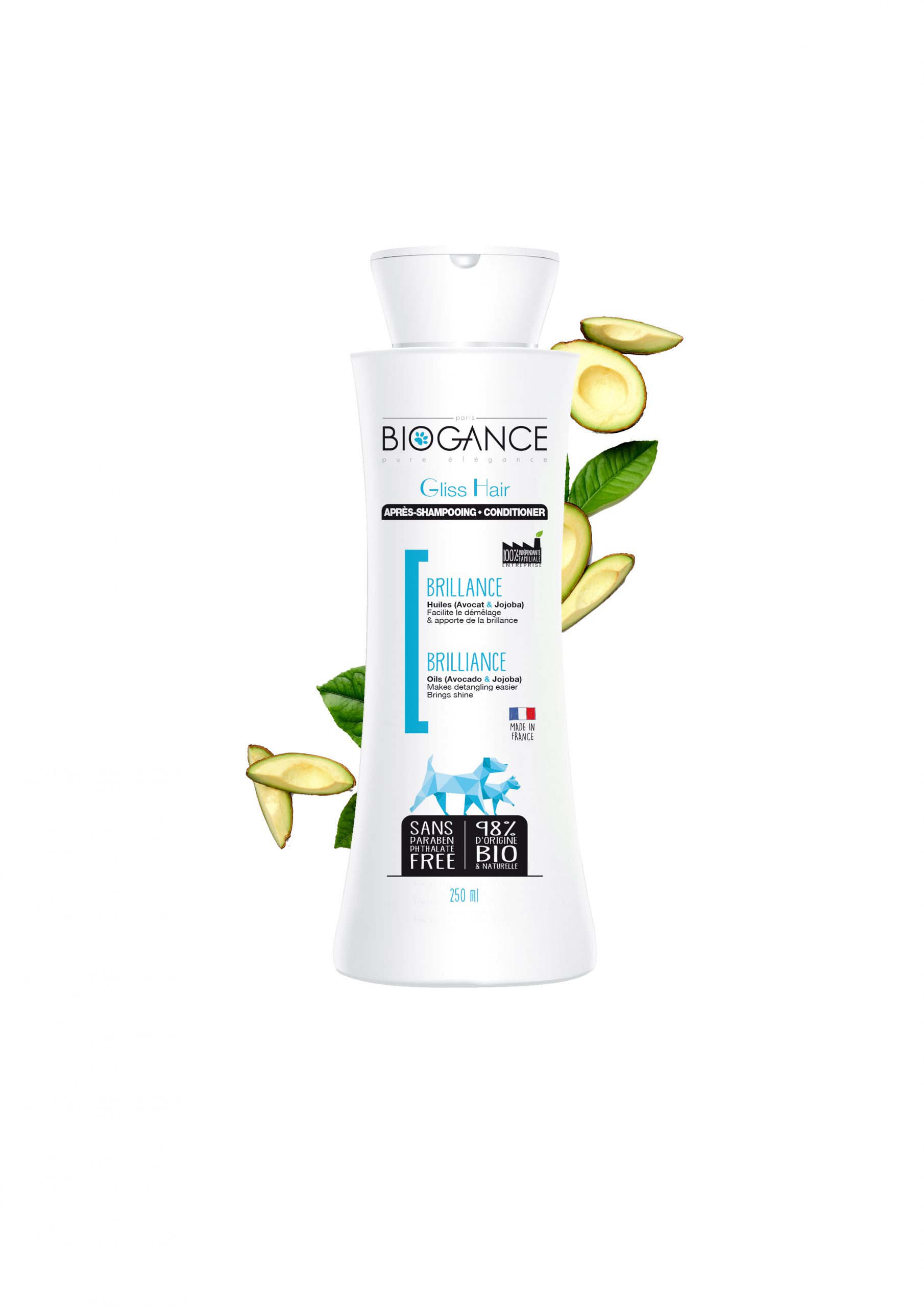 ACONDICIONADOR PERROS GATOS BIOGANCE GLISS HAIR 250 ML - 1
