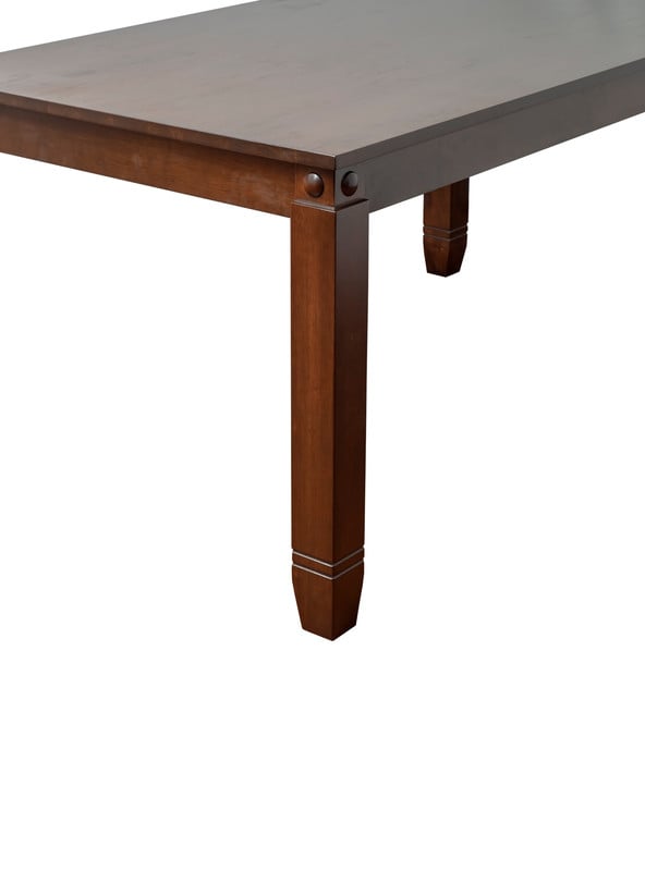 COMEDOR DE MADERA CON 6 SILLAS TAPIZ CAPITONÉ MODELO GRECIA BEIGE - 7