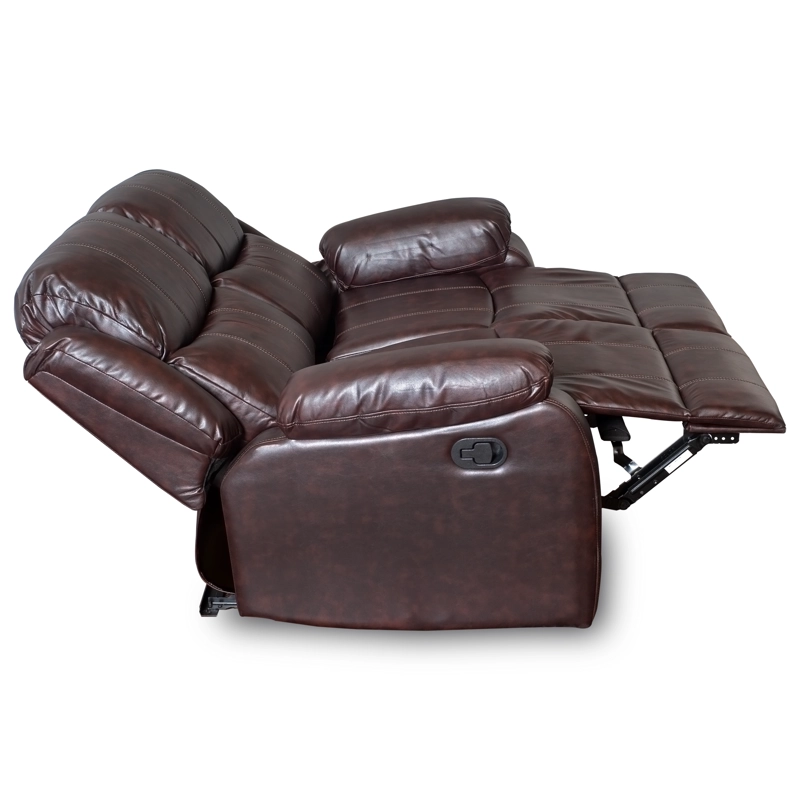BERGER SWEET HOGAR RECLINER 2 CUERPOS ACERO CHOCOLATE RECLINLABLE BROWN DARK - 3