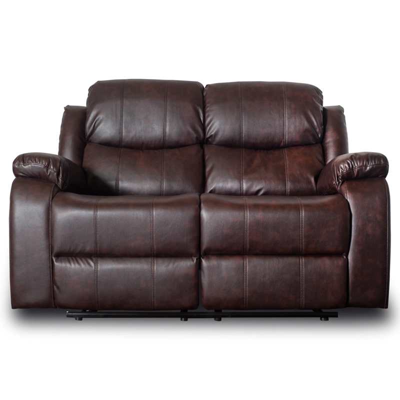 BERGER RECLINABLE 2 CUERPOS COLOR BROWN DARK - 1