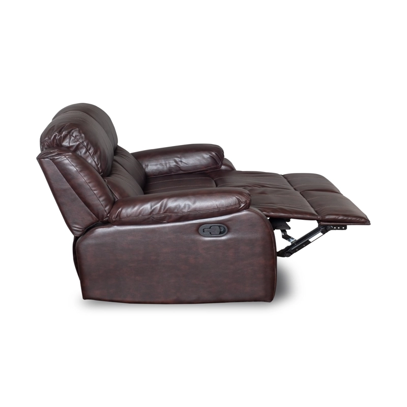 BERGER RECLINABLE 2 CUERPOS COLOR BROWN DARK - 2