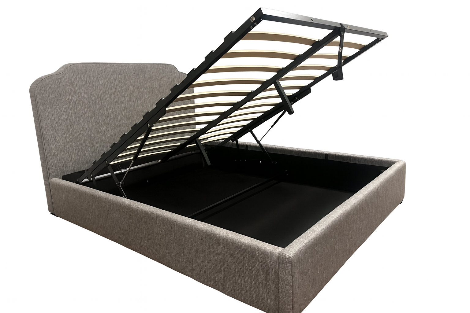 CAMA KING CON RESPALDO/ ALMACENAMIENTO INCORPORADO - 5