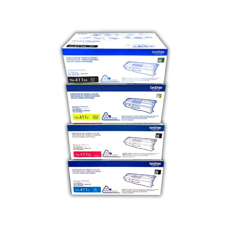 PACK 4 COLORES BROTHER TONER TN-411 - 2