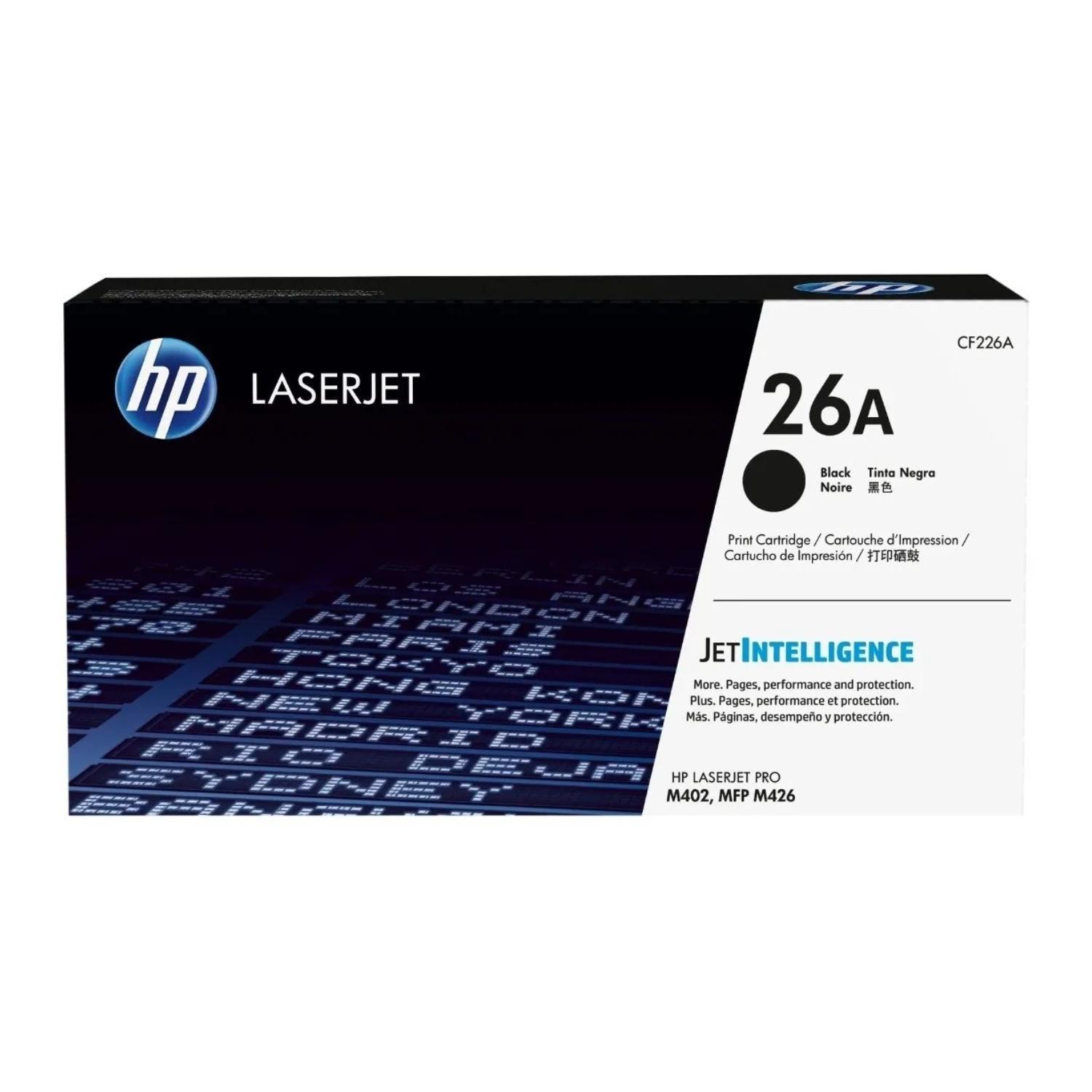 TONER HP CF226A (26A) NEGRO ORIGINAL - 1