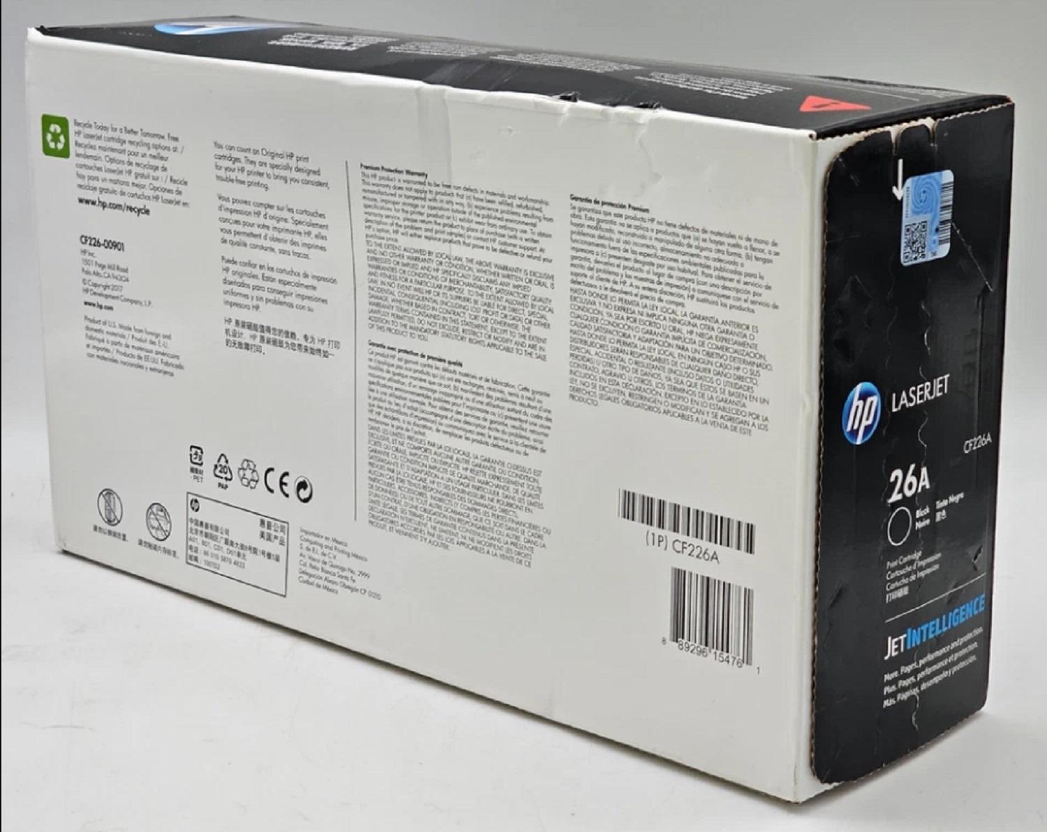 TONER HP CF226A (26A) NEGRO ORIGINAL - 4