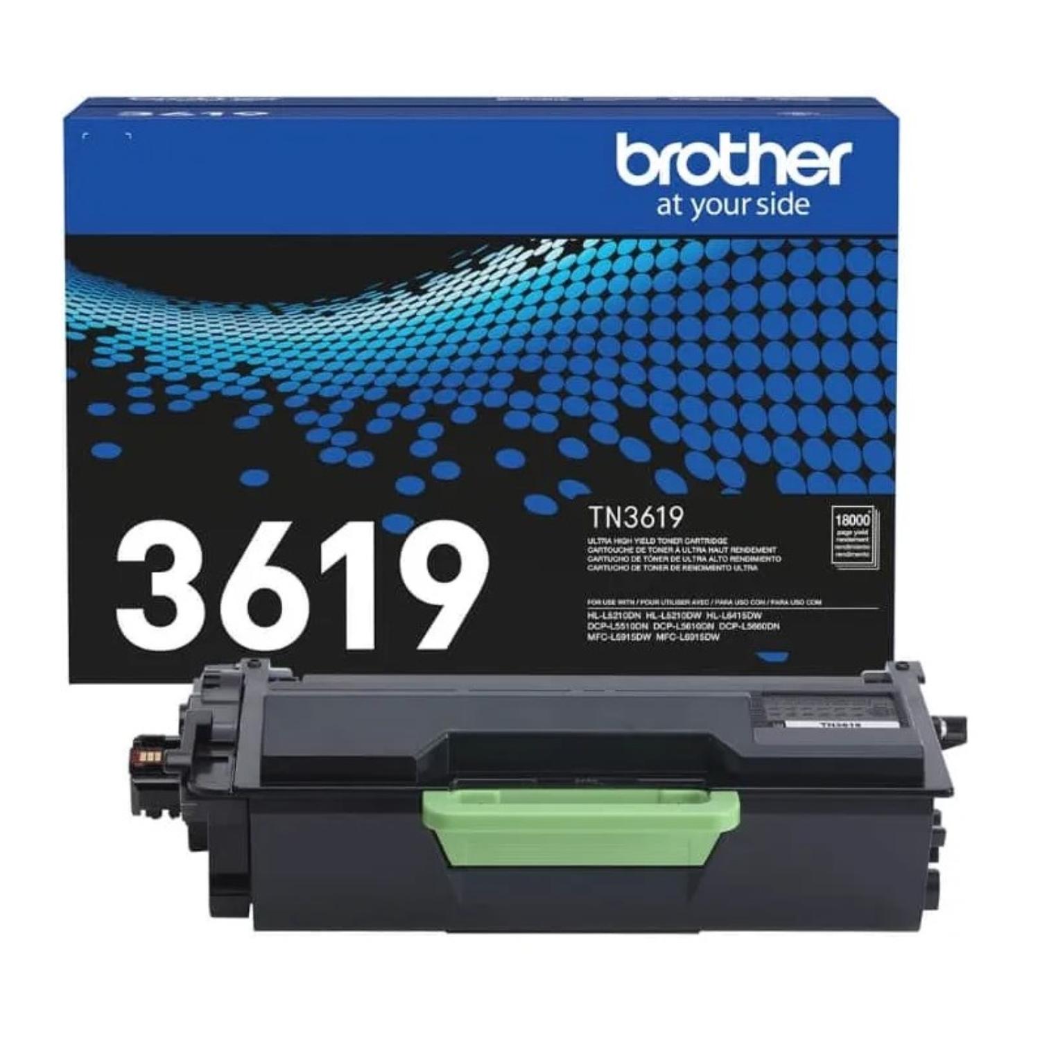 TONER BROTHER TN-3619 NEGRO ORIGINAL - 1