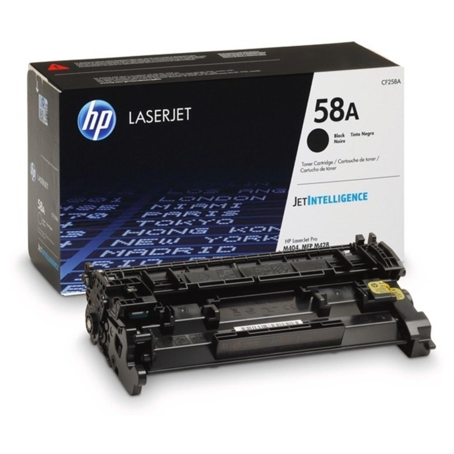 TONER HP CF258A NEGRO ORIGINAL (58A) PARA IMPRESORAS LASERJET PRO - 1