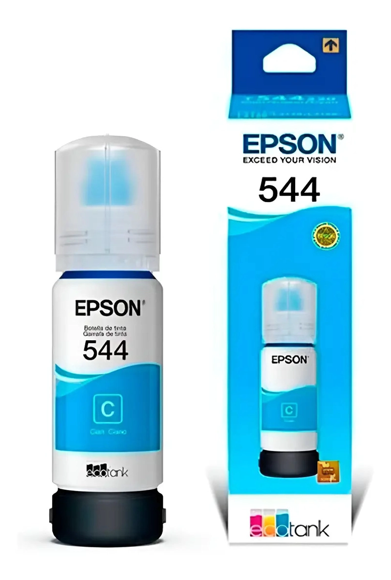 TINTA EPSON T544 CIAN ORIGINAL 65 ML PARA ECOTANK - 1
