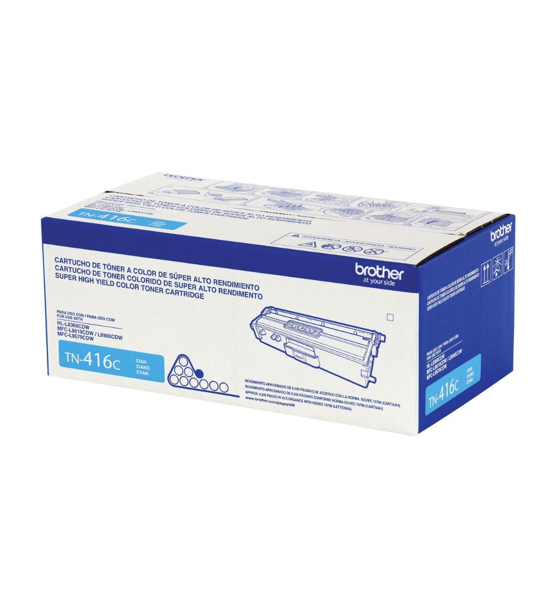 TONER BROTHER TN-416 CYAN ORIGINAL ALTO RENDIMIENTO - 4